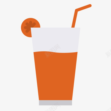 橙汁营养25无糖图标图标