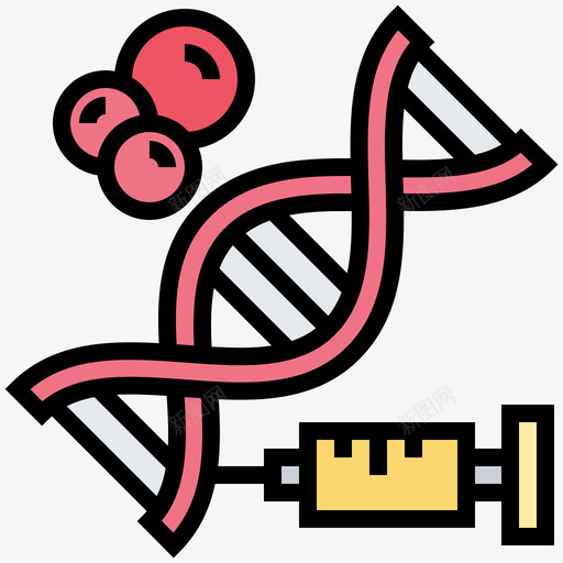 Dna生物工程33线性颜色图标svg_新图网 https://ixintu.com Dna 生物工程 线性 颜色