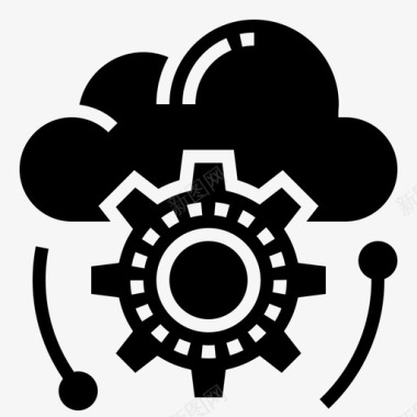 云网络技术7字形图标图标