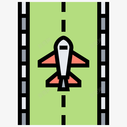 飞机机场136线颜色图标svg_新图网 https://ixintu.com 机场 颜色 飞机