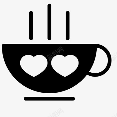 咖啡情侣约会图标图标