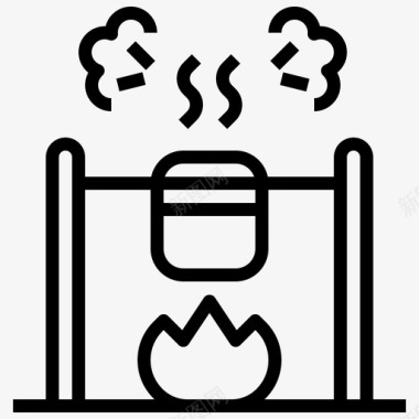 烹饪野生西31线性图标图标