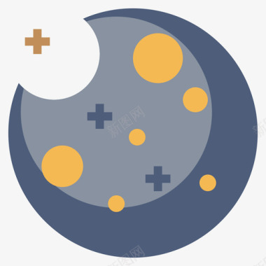 月亮太空154平的图标图标