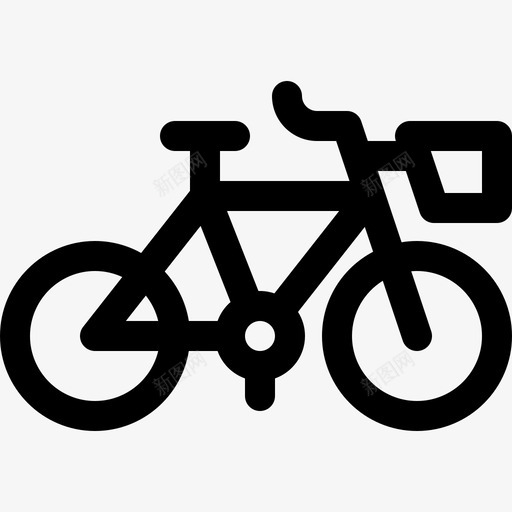 自行车野营153直线型图标svg_新图网 https://ixintu.com 直线 线型 自行车 野营