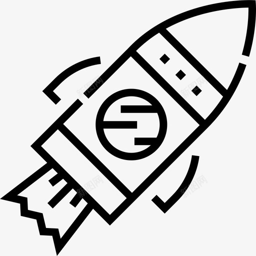 火箭商业472直线型图标svg_新图网 https://ixintu.com 商业 火箭 直线 线型