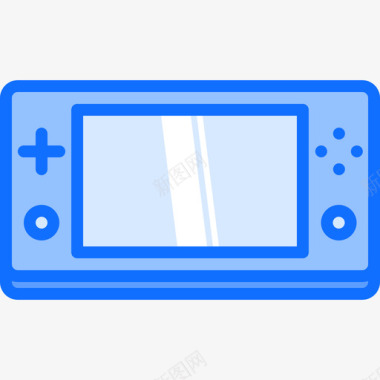 手持控制台视频游戏14蓝色图标图标