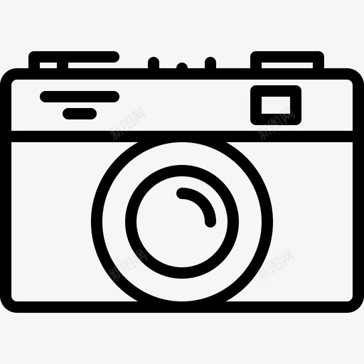 相机旧设备线性图标svg_新图网 https://ixintu.com 相机 线性 设备
