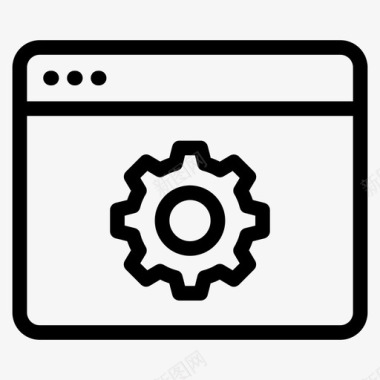 网页开发维护服务设置图标图标