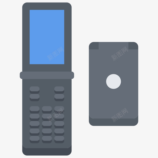 手机旧设备1扁平图标svg_新图网 https://ixintu.com 扁平 手机 设备