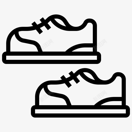 球鞋高尔夫41直线型图标svg_新图网 https://ixintu.com 球鞋 直线 线型 高尔夫
