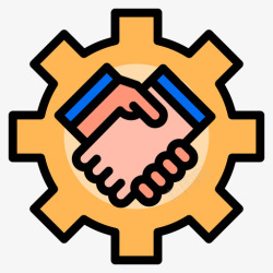 工程合同合同工程85线性颜色图标高清图片