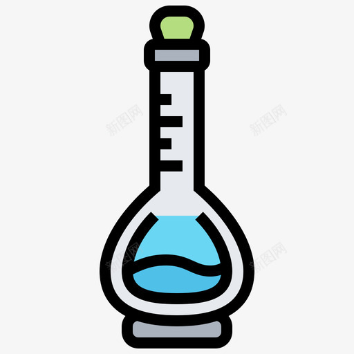 烧瓶生物工程33线性颜色图标svg_新图网 https://ixintu.com 烧瓶 生物工程 线性 颜色