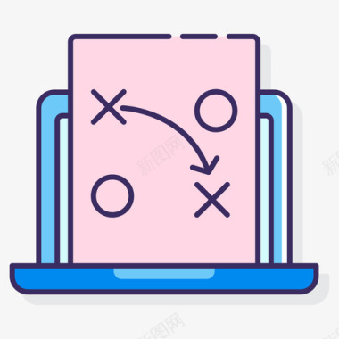 规划计算机编程图标线颜色图标