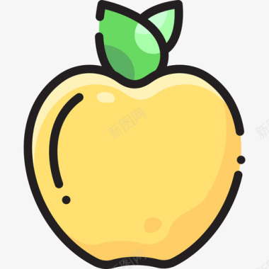 苹果水果18线形颜色图标图标