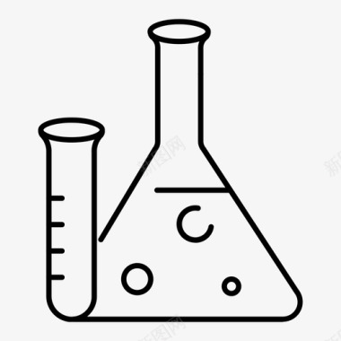 化学学校科学图标图标