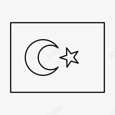 土耳其国旗国家世界国旗图标图标