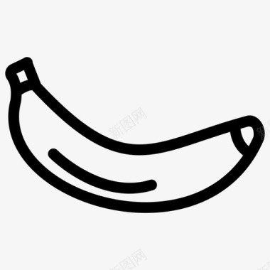 香蕉纤维水果食物图标图标