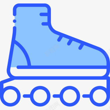 旱冰鞋运输165蓝色图标图标