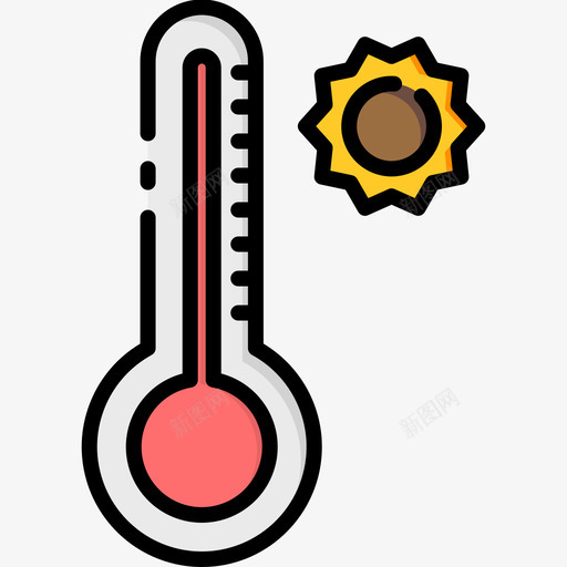 温度弹簧82线性颜色图标svg_新图网 https://ixintu.com 弹簧 温度 线性 颜色