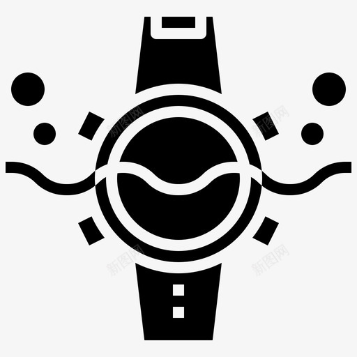 腕表潜水37填充图标svg_新图网 https://ixintu.com 填充 潜水 腕表