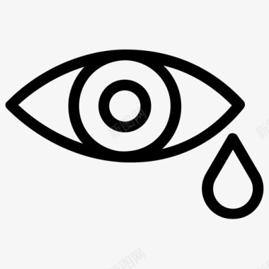 眼泪哭泣人眼图标图标