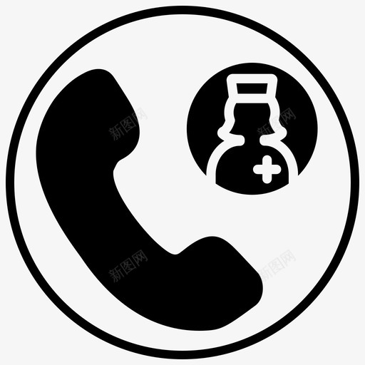 医疗服务台咨询健康服务图标svg_新图网 https://ixintu.com 2Blackfill 健康 医疗 医疗服务 咨询 帮助 服务 服务台