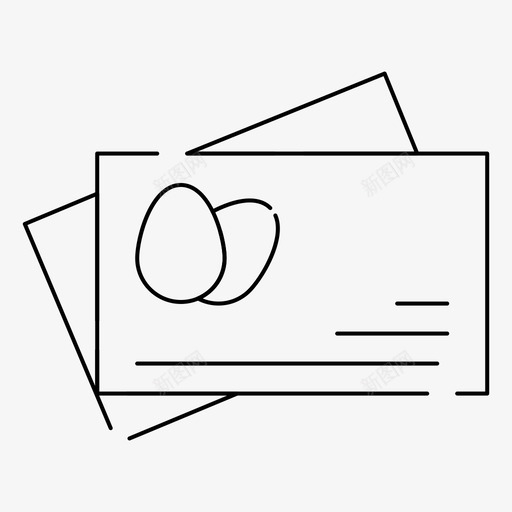 门票复活节彩蛋图标svg_新图网 https://ixintu.com 伊斯特 复活节 彩蛋 快乐 提恩 虚线 门票