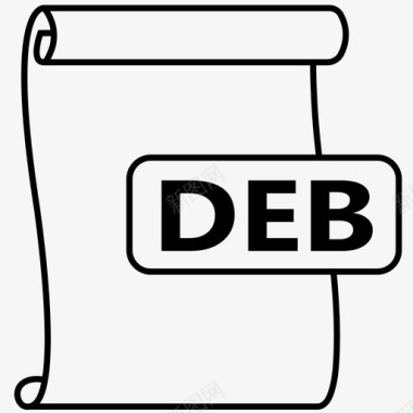 deb文件压缩文件debian图标图标