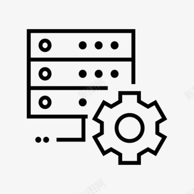 配置服务器数据库设置图标图标
