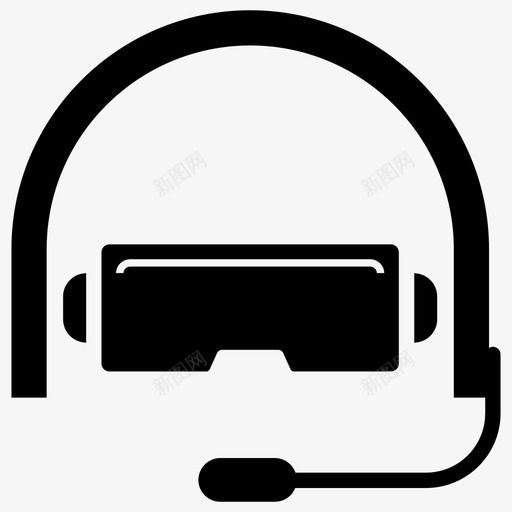 vr耳机游戏小工具游戏机图标svg_新图网 https://ixintu.com vr 增强 实体 小工 工具 护目镜 游戏 游戏机 现实 耳机 虚拟现实