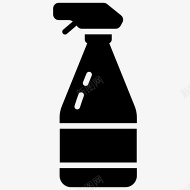 喷雾瓶清洁喷雾洗涤剂图标图标