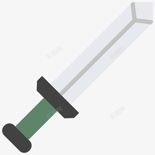剑军用72扁平图标svg_新图网 https://ixintu.com 军用 扁平