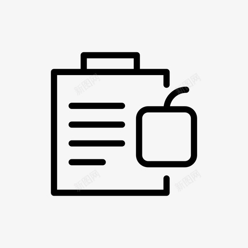 记事本剪贴板列表图标svg_新图网 https://ixintu.com 列表 剪贴板 研究 科学 笔记 记事本