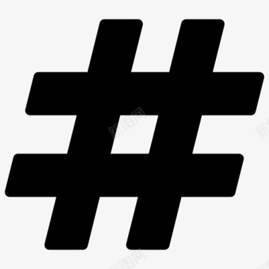 hashtag图标