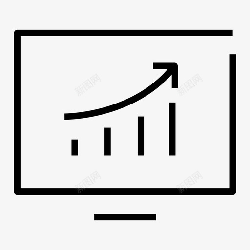 销售监控报告图标svg_新图网 https://ixintu.com 业务 图标 报告 监控 线图 销售