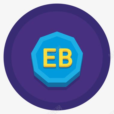 Exabite大数据52扁平圆形图标图标