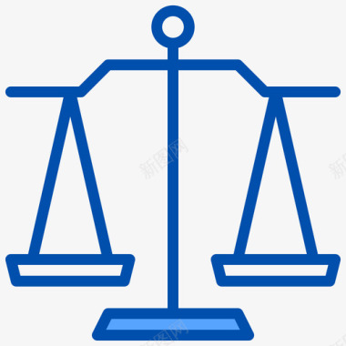 正义等级政治6级蓝色图标图标