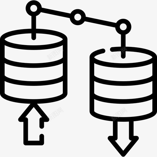 托管互联网技术21线性图标svg_新图网 https://ixintu.com 互联网 托管 技术 线性