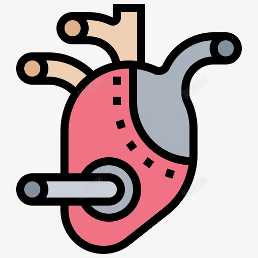 心脏生物工程33线性颜色图标svg_新图网 https://ixintu.com 心脏 生物工程 线性 颜色