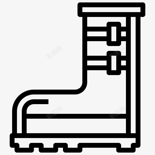 靴子空间152直线型图标svg_新图网 https://ixintu.com 直线 空间 线型 靴子