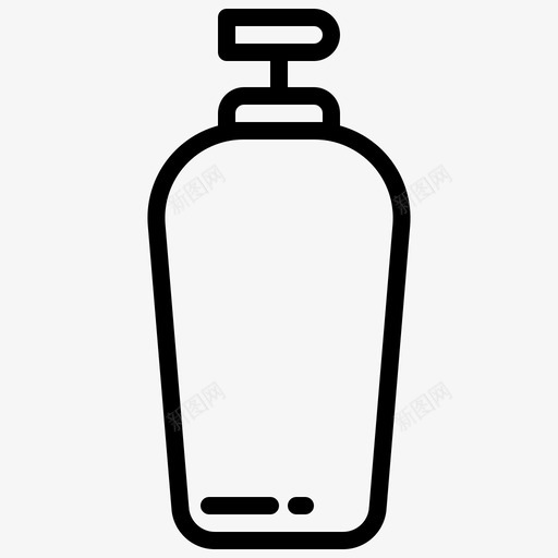 瓶子居家1直线型图标svg_新图网 https://ixintu.com 居家 瓶子 直线 线型