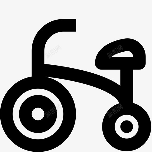 自行车幼儿园27直线图标svg_新图网 https://ixintu.com 幼儿园 直线 自行车