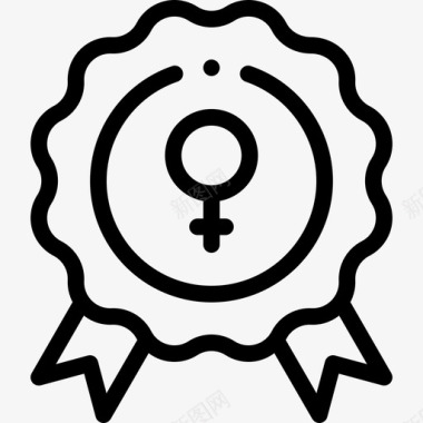 徽章妇女节36直系图标图标