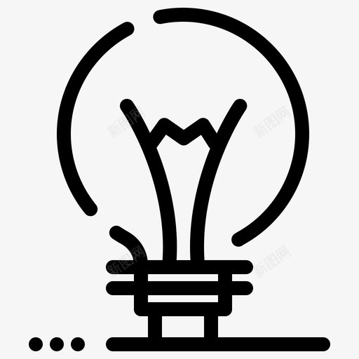 创意创新发明图标svg_新图网 https://ixintu.com 创意 创新 动机 发明 商业 技能 标出 灯泡 生产力 能用 虚线