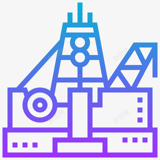石油钻机石油工业11梯度图标svg_新图网 https://ixintu.com 梯度 石油 石油工业 钻机
