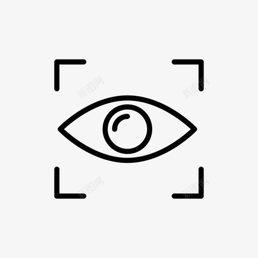 眼睛扫描仪识别保护图标svg_新图网 https://ixintu.com 保护 安全 扫描仪 眼睛 视网膜 识别