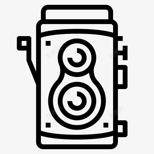 旧相机电子和设备5线性图标svg_新图网 https://ixintu.com 电子 相机 线性 设备