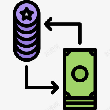 交易所赌场69彩色图标图标