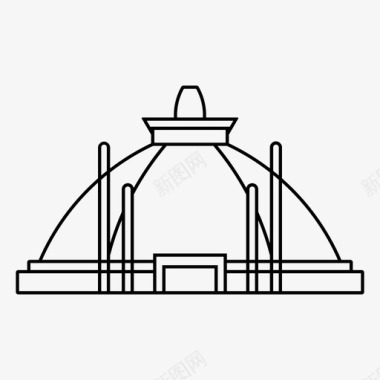 波隆纳鲁瓦亚洲建筑亚洲地标图标图标