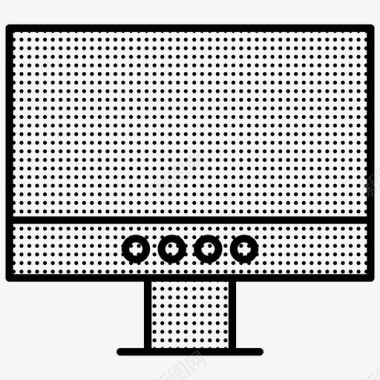 电脑屏幕电脑点图标图标